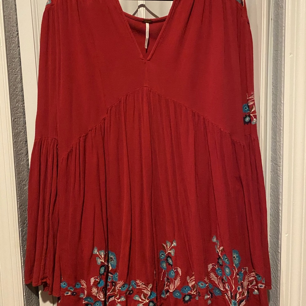 Free People Flared Sleeve Mini Dress - Picture 4 of 7